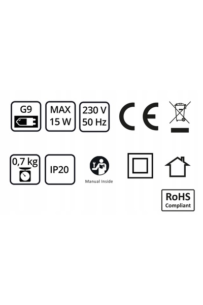 NO BRAND Lampă de masă de noapte Gri Bej G9 LED 564-L1, tip bilă de sticlă lapte