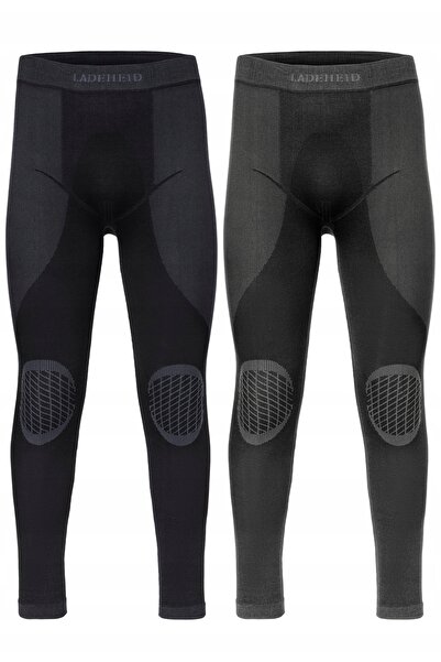 NO BRAND 2x Lenjerie termică bărbați LADEHEID Lenjerie termică negru M