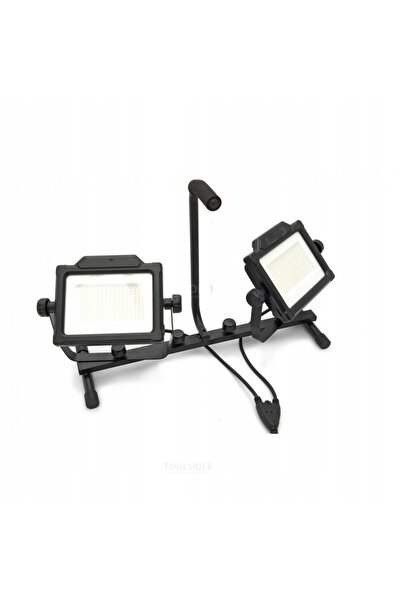 NO BRAND Suport de lumină pentru construcții 2 în 1, cu 2x 50W LED Halogen, t...