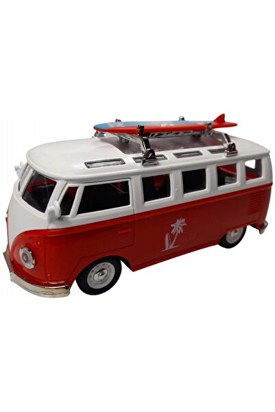 Kids Globe JUCĂRIE MAȘINUȚĂ VW BUS CLASSIC CU MOTOR, SUNET ȘI LUMINI, 14 cm