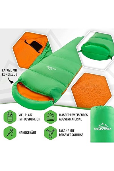 NO BRAND Sac de dormit Mountrex - 3 sezoane, 175 × 70 × 45 cm
