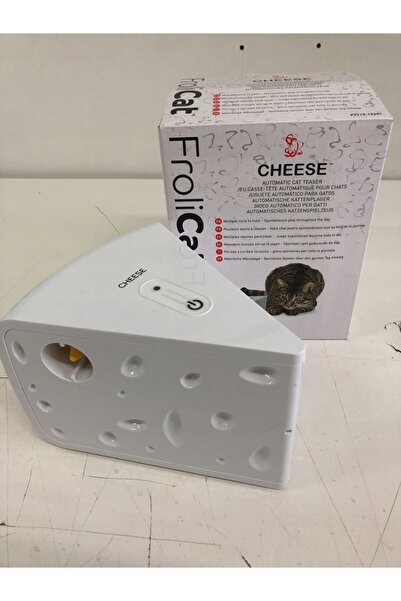NO BRAND PetSafe Cheese – jucărie interactivă pentru pisici, brânză cu șoricei
