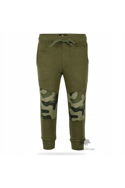 NO BRAND Pantaloni de trening pentru copii WADERA VERDE CU PROTECȚII LA GENUC...