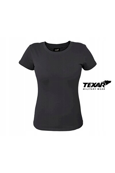 NO BRAND Tricou de damă din bumbac, militar, Texar, negru, XL