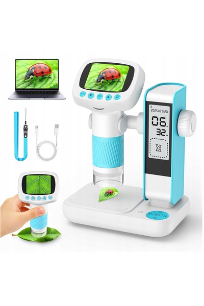 NO BRAND MICROSCOP DIGITAL EDUCAȚIONAL PORTABIL - KIT SUPER CADOU PENTRU COPII
