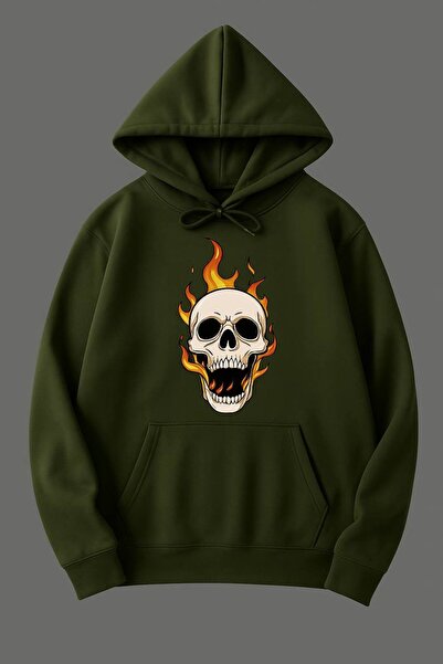 JANTIL MODA Unisex Oversize Φούτερ με κουκούλα με 3 κλωστές, τσέπη καγκουρό κ...