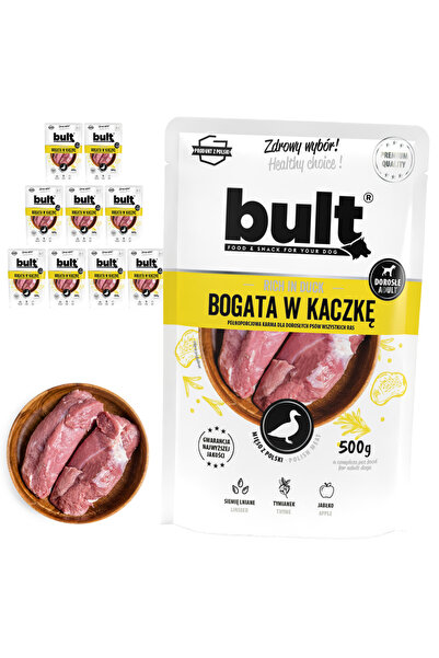 Bult Hrană umedă completă pentru câini, bogată în rață, plic 10x500g