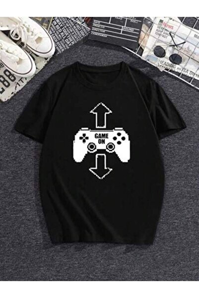 k222 Retro Pixel Style 'Game Start' Game T-Shirt - Funny Geek 8-Bit Console C...