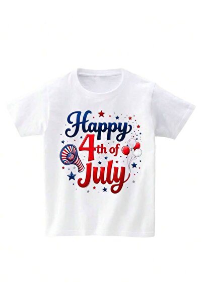 26LIK July 4th Independence Day Happy T-Shirt Fireworks Star-Spangled Banner ...