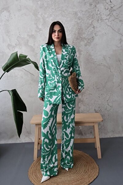 ELBEE Green Jacket and Pants Set