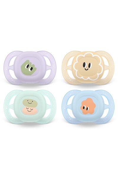 Philips Set 2 suzete bebelusi, Avent, Ultra Start, Ortodontice, Silicon moale...