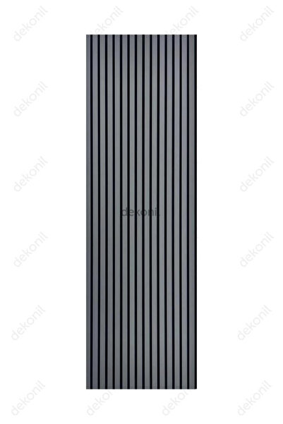 Dekonil Mdf Ahşap Keçeli Akustik Duvar Paneli 60x275 cm - Antrasit
