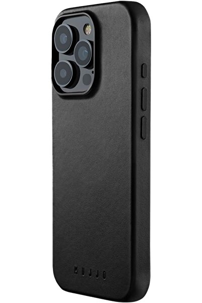 Mujjo Θήκη iPhone 16 Pro Full Leather Case Δερμάτινη με MagSafe - Black