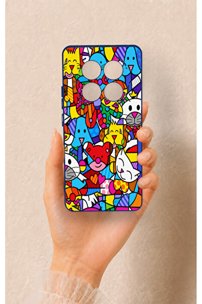 Vip Case Redmi Note 14 Pro 5G Uyumlu Britto Garden Desenli Silikon Kılıf