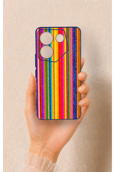 Vip Case Tecno Camon 20 Pro Compatible Colorful Patterned Silicone Case
