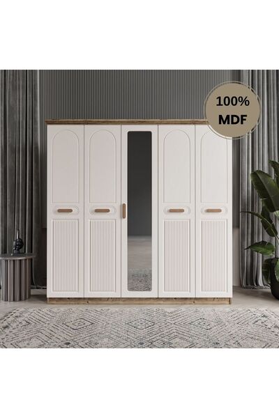 comiet Pera 5 kapak MDF gardırop