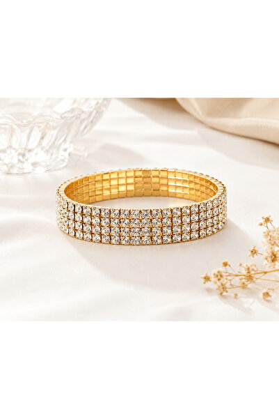 Archhazel Jewelery Four Rows of Stone Chain Xuping Flexible Vip Premium Bracelet