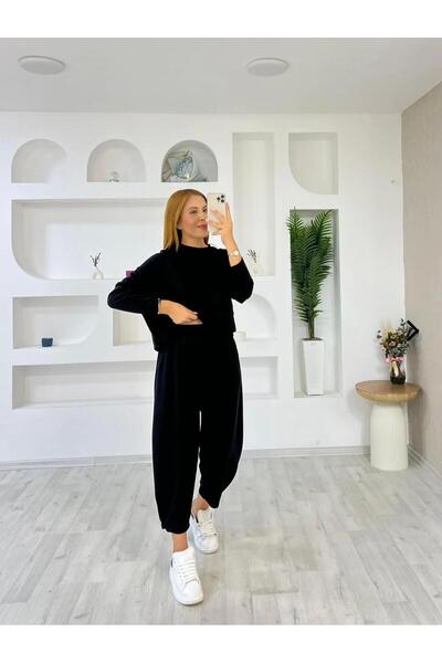 Trendingsize modal dokulu kısa kol şalvar takım