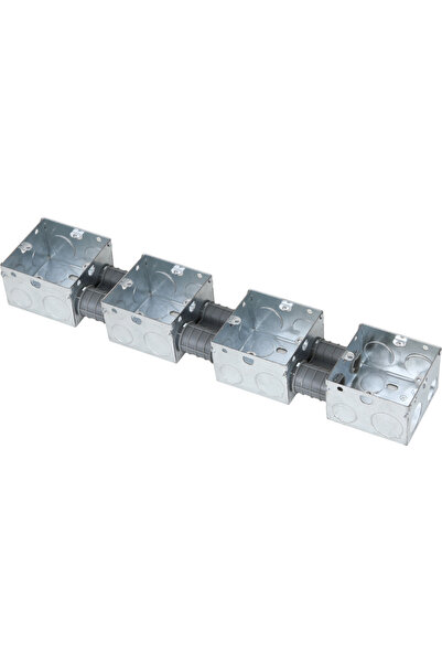Hummer Deep Steel Wall Switch and Socket Mounting Box | 7 x 7 cm | Flush In W...
