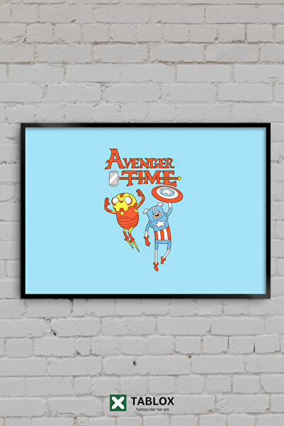 TABLOX Avenger Time Adventure Time Avengers Mashup Cartoon Framed Decorative ...