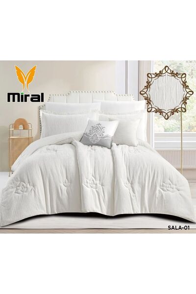 Marila مفرش نفرين صيفي -8 قطع -حشوه ثقيله -مقاس 240*260