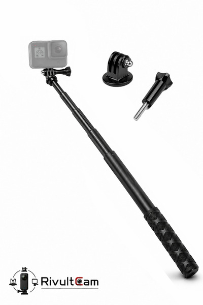RivultCam GoPro ve Insta360 X Serisi Uyumlu Görünmez Selfie Çubuğu Stick (30-...