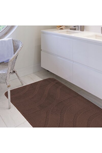 NO BRAND Covorașe de baie decupate, Set Maro Simfonie, 50 cm x 80 cm și 40 cm