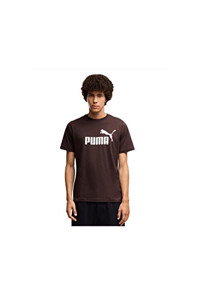 Puma رقم ESS. 1 LOGO TEE تي شيرت كاجوال للرجال 68253333 بني