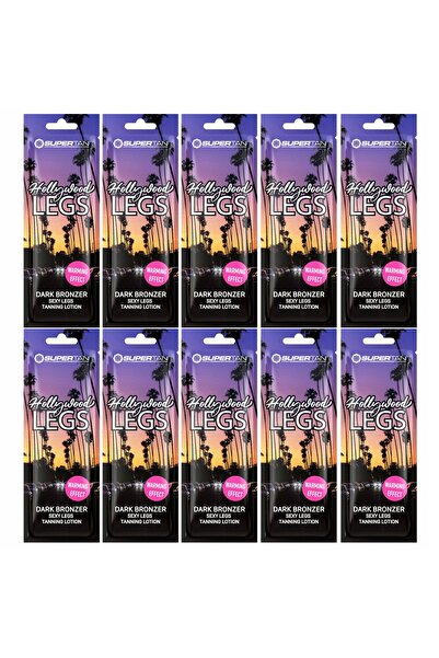 NO BRAND 10x Supertan California Hollywood Legs Bronzer pentru bronzare solar...