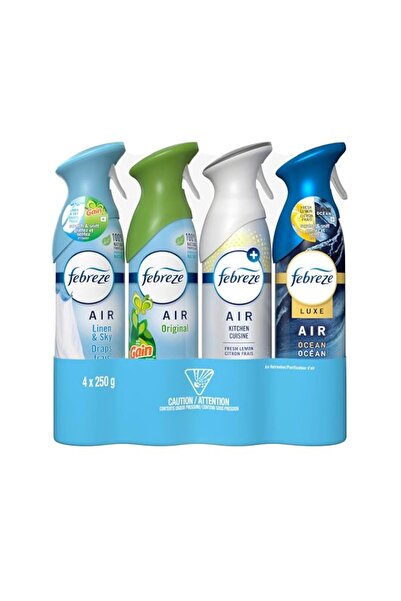 Generic Brand Febreze Air Freshener Variety Pack, 4 x 250g Aerosol Spray | Li...