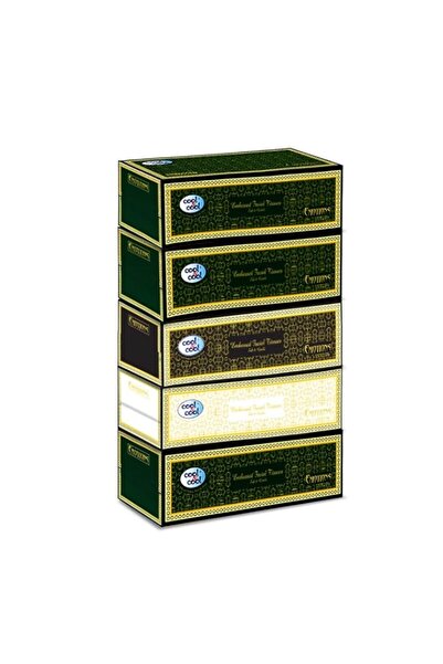 Generic Brand Cool & Cool Emotion Embossed Facial Tissues 150's (Pack of 5) -...