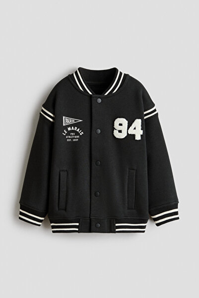 H&M Motif Detaylı Beyzbol Ceketi