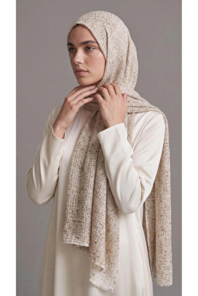 Levidor Muslin Spotted Shawl Sand Beige