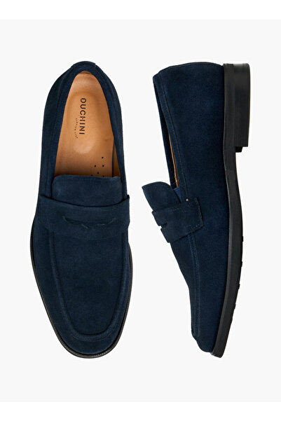 Duchini Men Leather Penny Loafers