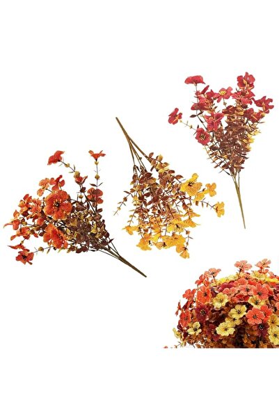 Generic Artificial Fall Flowers for Outdoor Decor – 12 Bundles of Fade-Resist...
