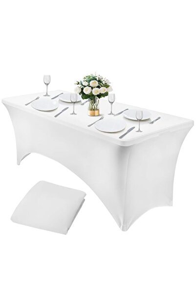 Generic Table Cloth Stretchable, 4FT Stretch Elastic Rectangular Tablecloth, ...