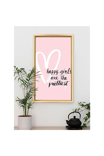Generic Brand 'Happy Girl Are The Pretty' Digitally Printed Wall Poster with ...
