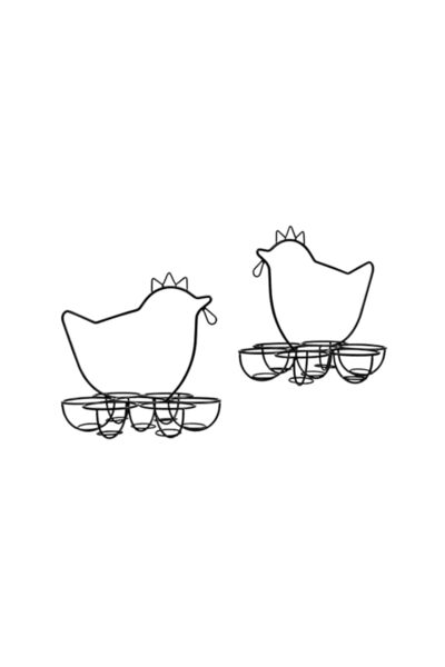 Generic Egg Holders Set of 2 Metal Mesh for Kitchen Countertop – 7-Slot Durab...