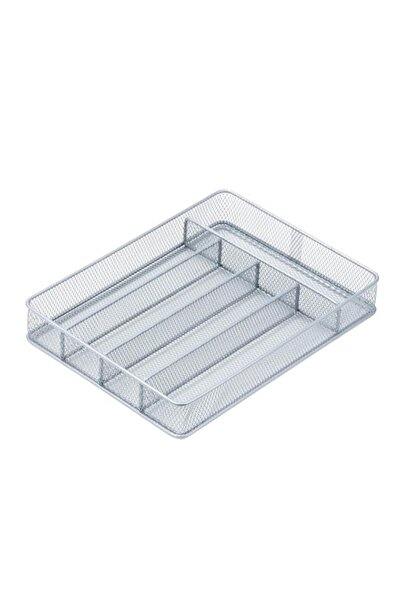 Generic Honey-Can-Do KCH-02154 Steel Mesh 5-Compartment Cutlery Utensil Organ...
