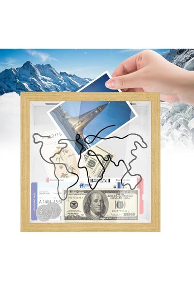 Generic Brand Adventure Archive Box,12 Inch Travel Shadow Box Frame, Memory B...
