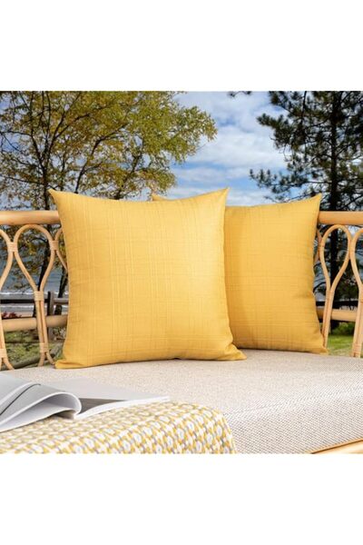 Generic K KEVIN TEXTILE Pack of 2 Outdoor Waterproof Throw Pillow Covers Deco...