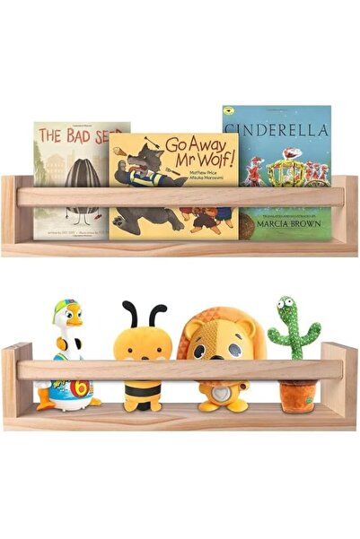 Generic 2Pcs Floating Wall Shelves,16.5 Inch Floating Bookshelves for Wall, S...