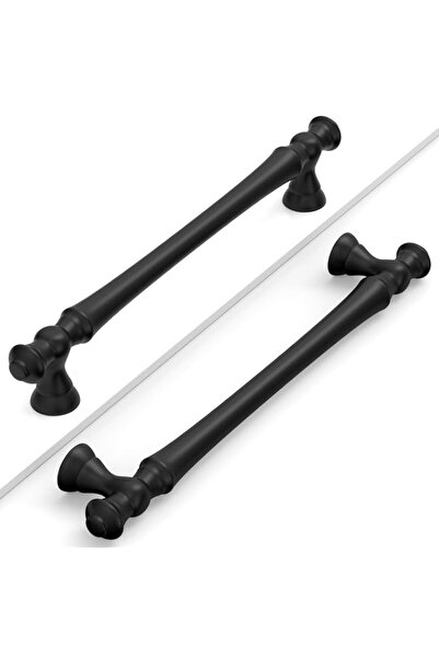 Generic Brand 2 Pack Matte Black Cabinet Pulls 160mm Hole Centers, Modern Kit...