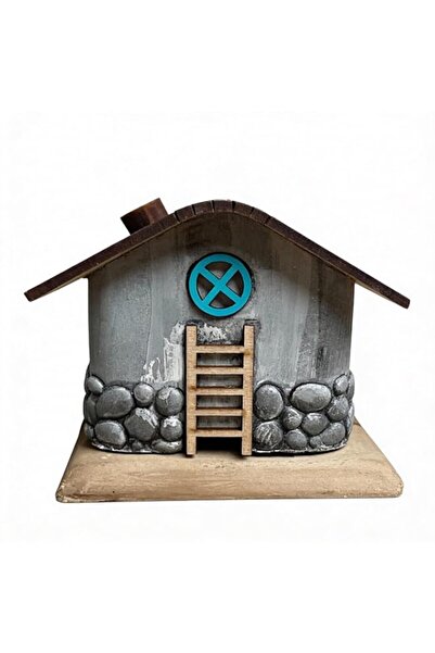 Generic Brand Handmade House-Shaped Incense Holder – Wooden Coastal Cabin Des...