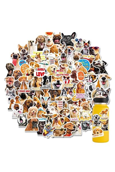 Generic Brand 100Pcs Cute Dog Stickers, Waterproof Vinyl Funny Animal Decals,...