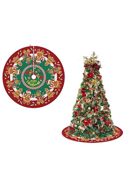 Generic Brand Gingerbread Christmas Tree Skirt 48" Candy Themed Christmas Tre...
