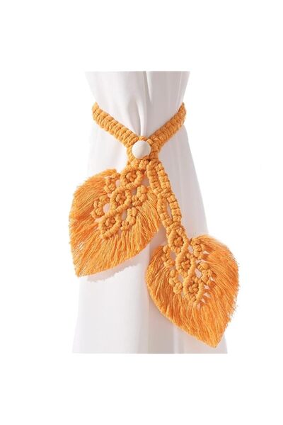 Generic Brand 2 Pack Boho Curtain Tiebacks,Hand Knitting Cotton Curtain Holdb...