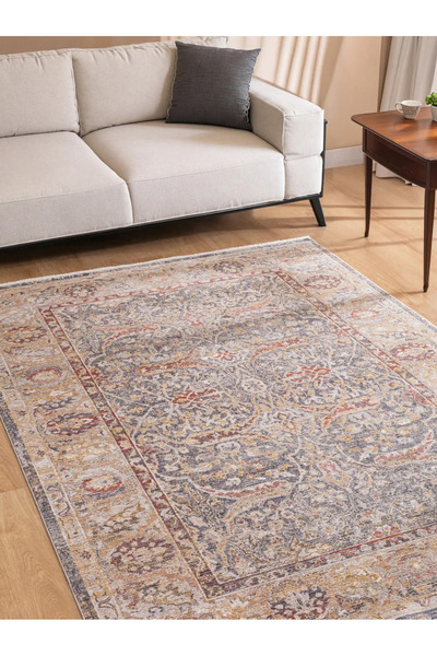 Tuğra Halı Lincoln LC03 160 x 230 cm Salon ve Oturma Odası İçin Vintage Klasi...