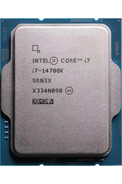 CORE i7 14700K 61MB 12çekirdekli O/B UHD 770 1700p 125w Kutusuz+Fansız