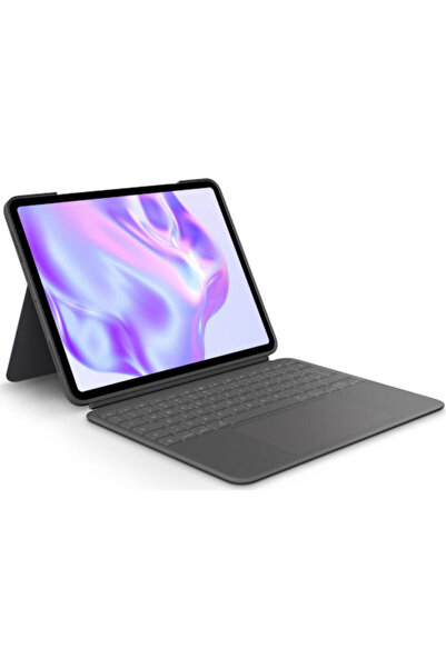 logitech Combo Touch Flip Cover με πληκτρολόγιο σε Γερμανικό Γκρι (Apple iPad...